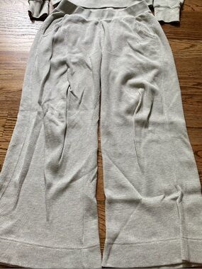 Pact Organic Waffle Knit Grey Pants